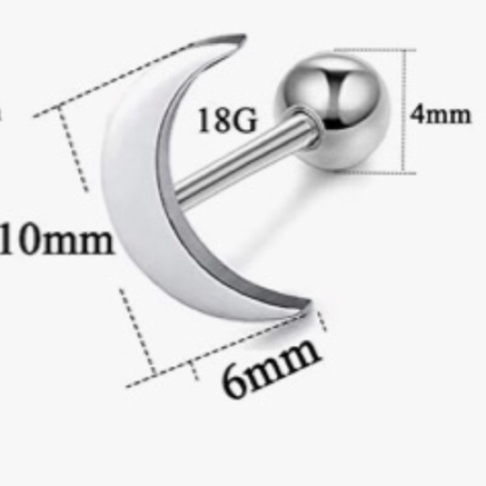 Set of fashion cartilage/tragus earrings - Picture 4 of 5